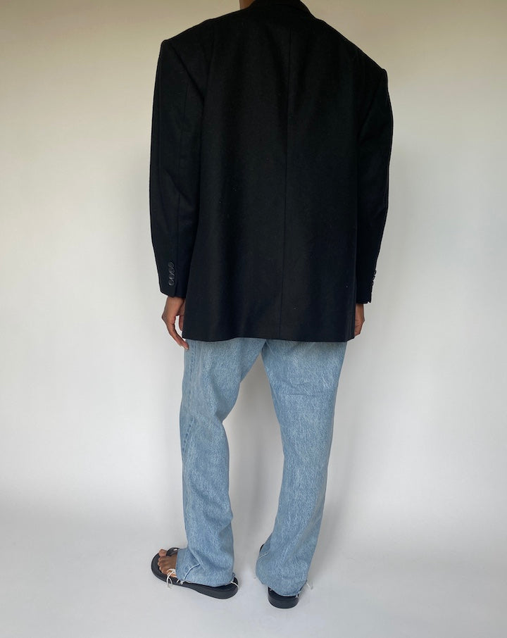 VINTAGE BLACK OSCAR DE LA RENTA BLAZER 3650