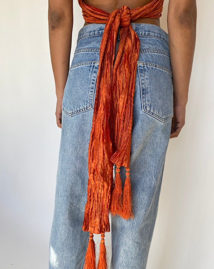 VINTAGE SCARF TOP 3246