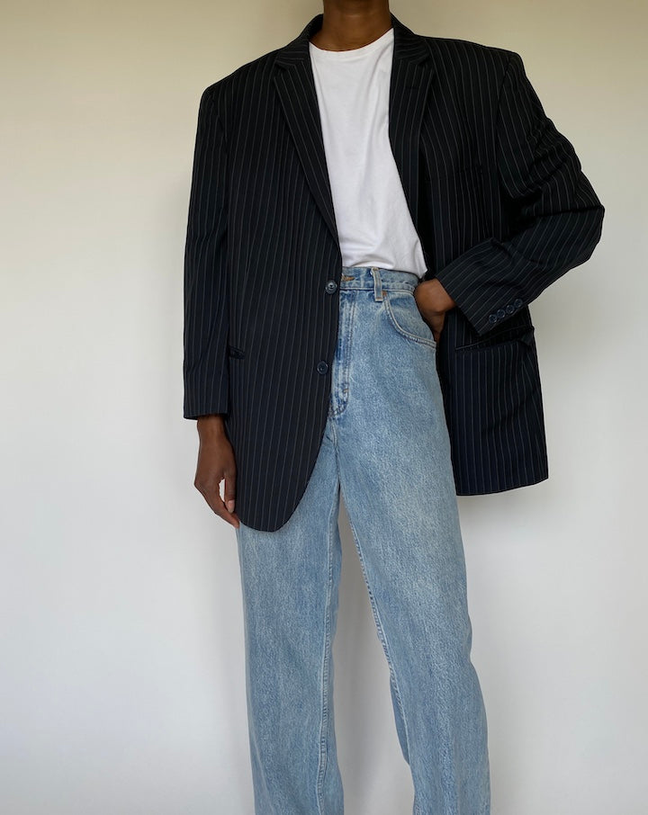 VINTAGE PINSTRIPED BLAZER 3652