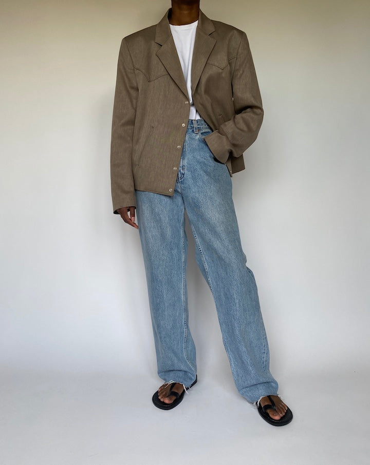 VINTAGE BEIGE BLAZER 3653