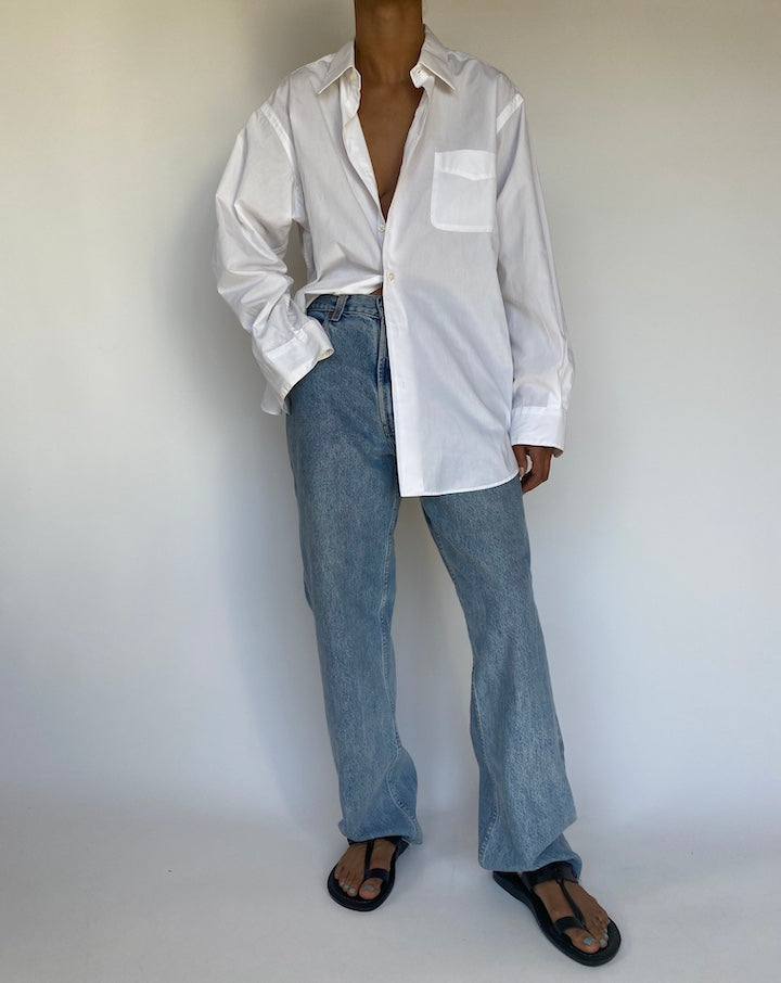 VINTAGE WHITE RALPH LAUREN SHIRT 3252