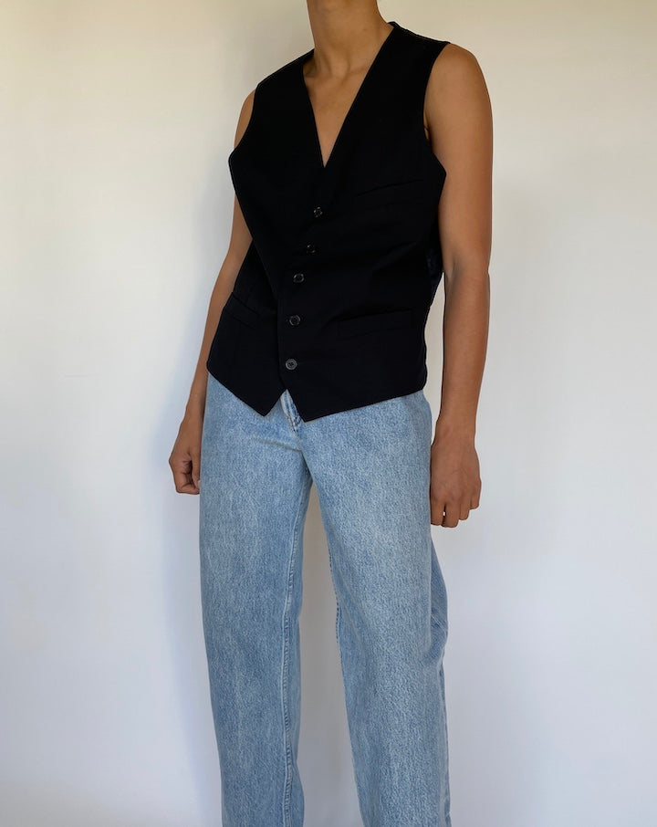 VINTAGE BLACK VEST 3255