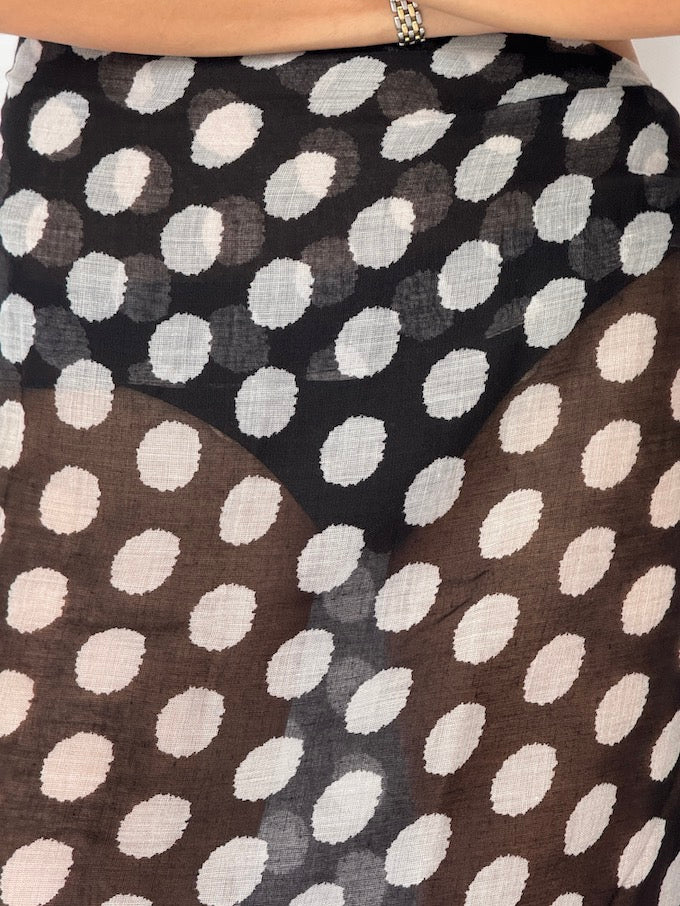 Vintage Polka Dot Sarong 6534