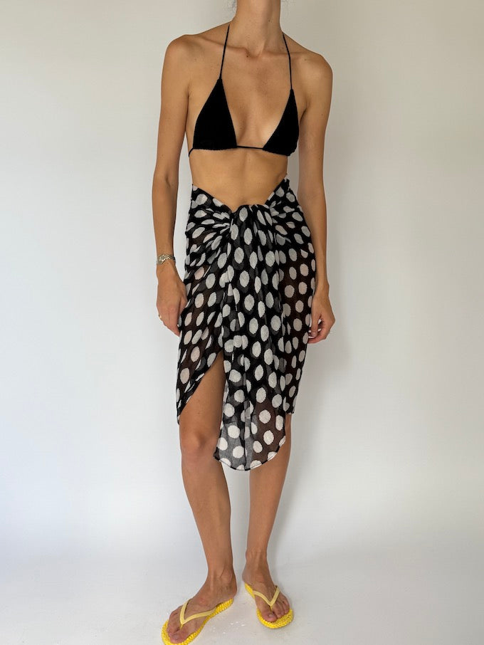 Vintage Polka Dot Sarong 6534