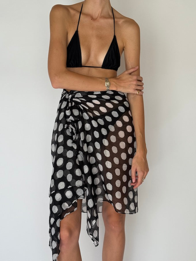 Vintage Polka Dot Sarong 6534