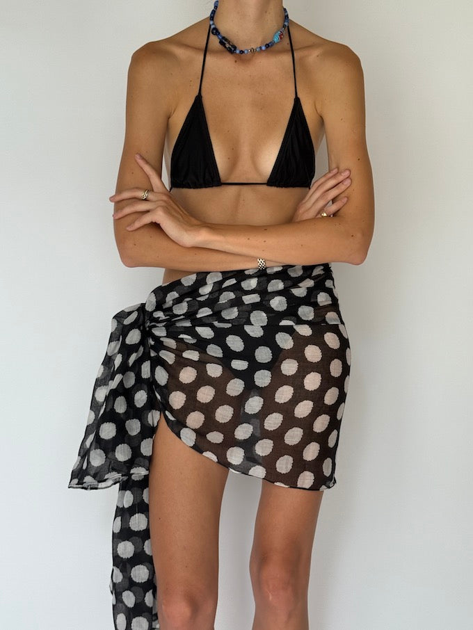 Vintage Polka Dot Sarong 6534