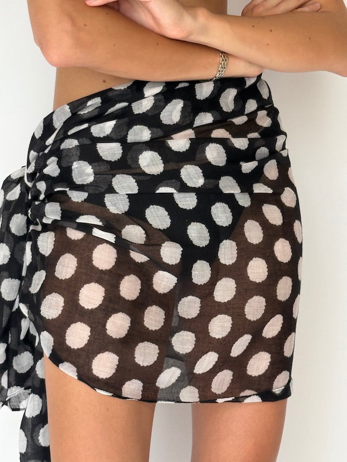 Vintage Polka Dot Sarong 6534