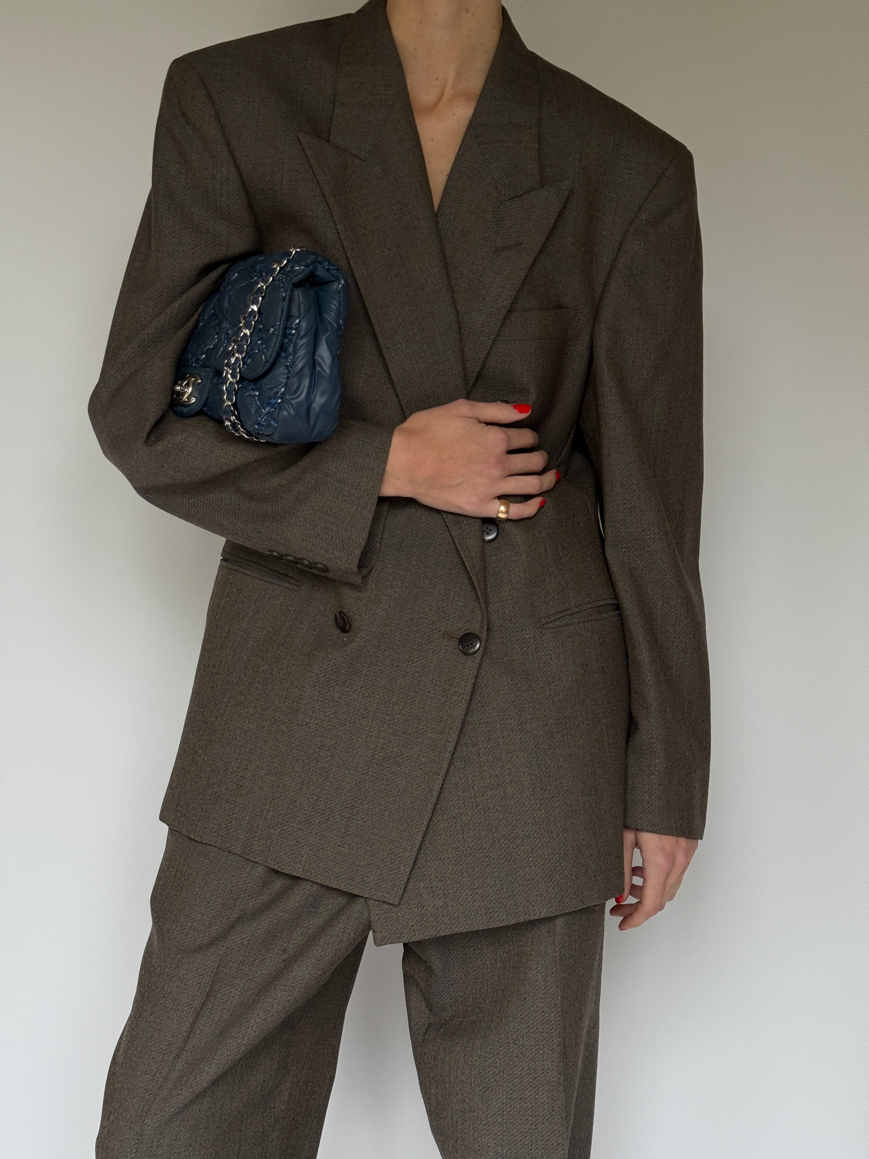 Vintage Double-Breasted Suit Set 7080