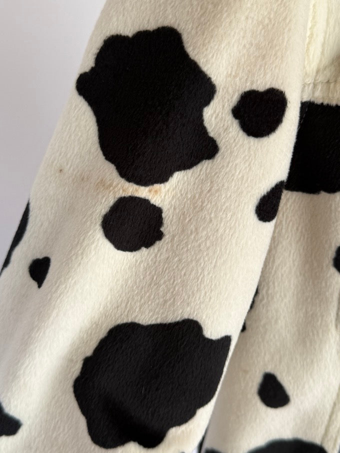 Vintage Cow-Print Faux Jacket 5875