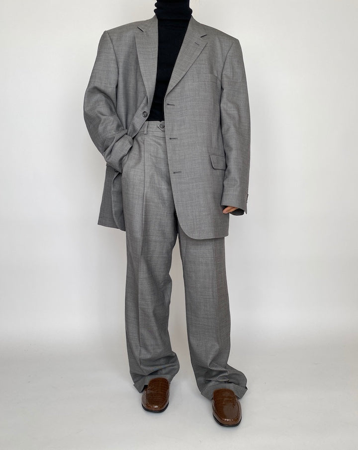 VINTAGE OVERSIZED GREY SUIT 2081