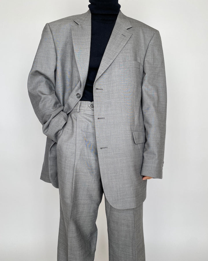 VINTAGE OVERSIZED GREY SUIT 2081