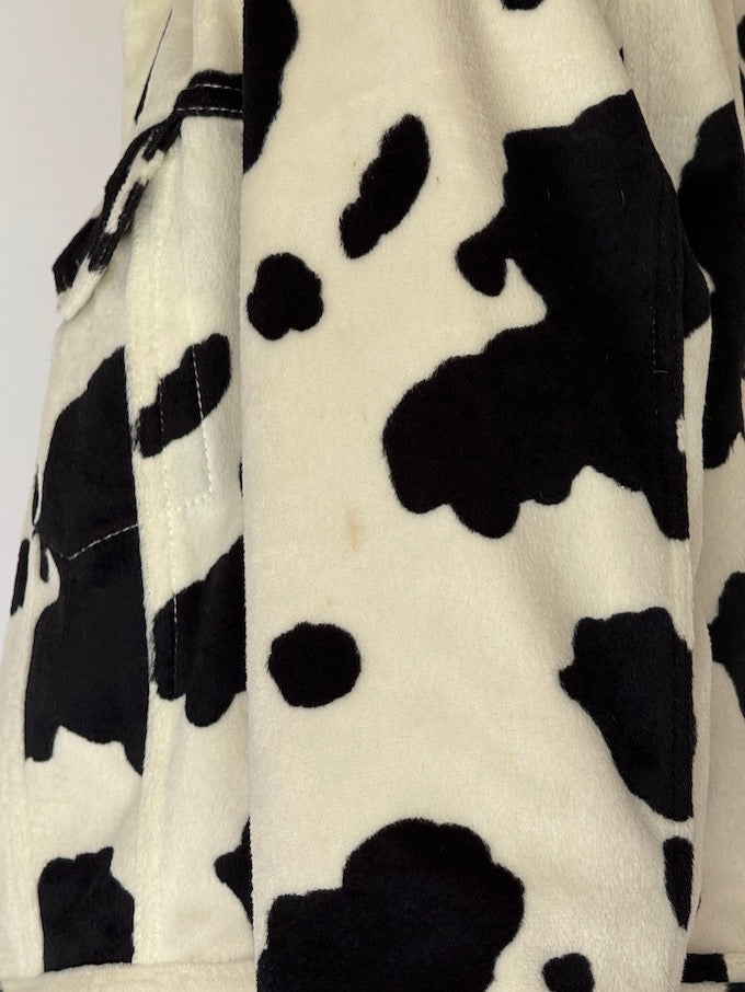 Vintage Cow-Print Faux Jacket 5875