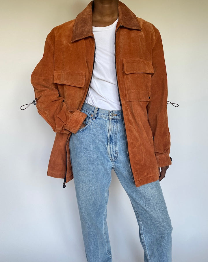 VINTAGE SUEDE LEATHER JACKET 3668