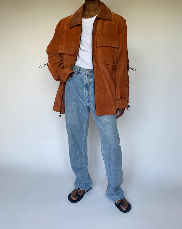 VINTAGE SUEDE LEATHER JACKET 3668