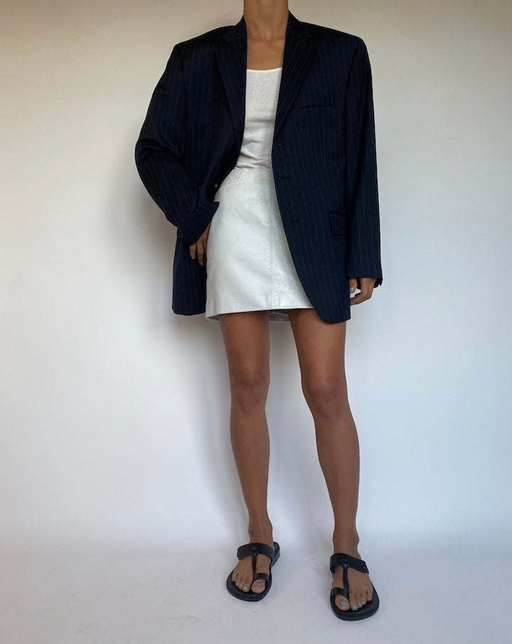 VINTAGE NAVY PINSTRIPED BLAZER 2692
