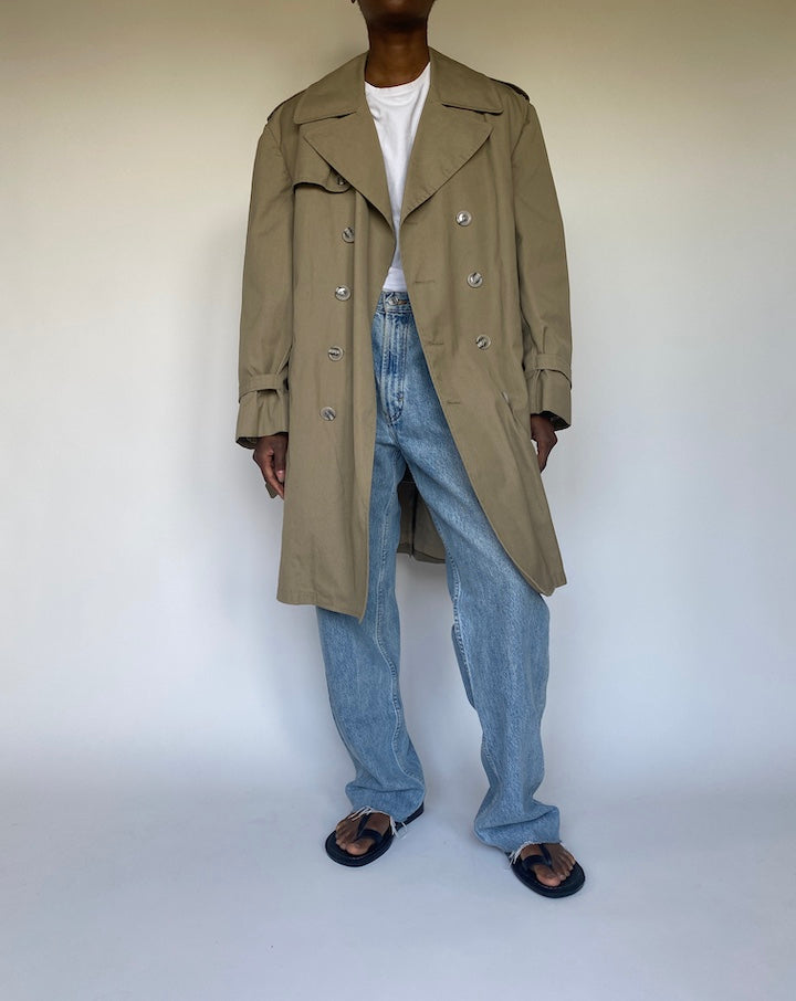 VINTAGE BEIGE TRENCH COAT 3678