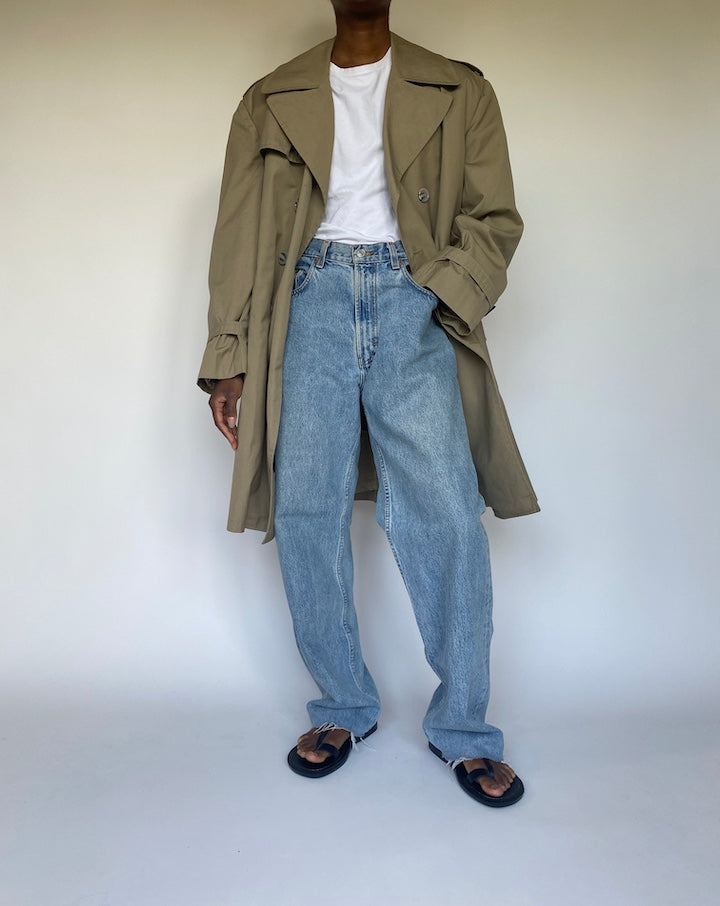 VINTAGE BEIGE TRENCH COAT 3678