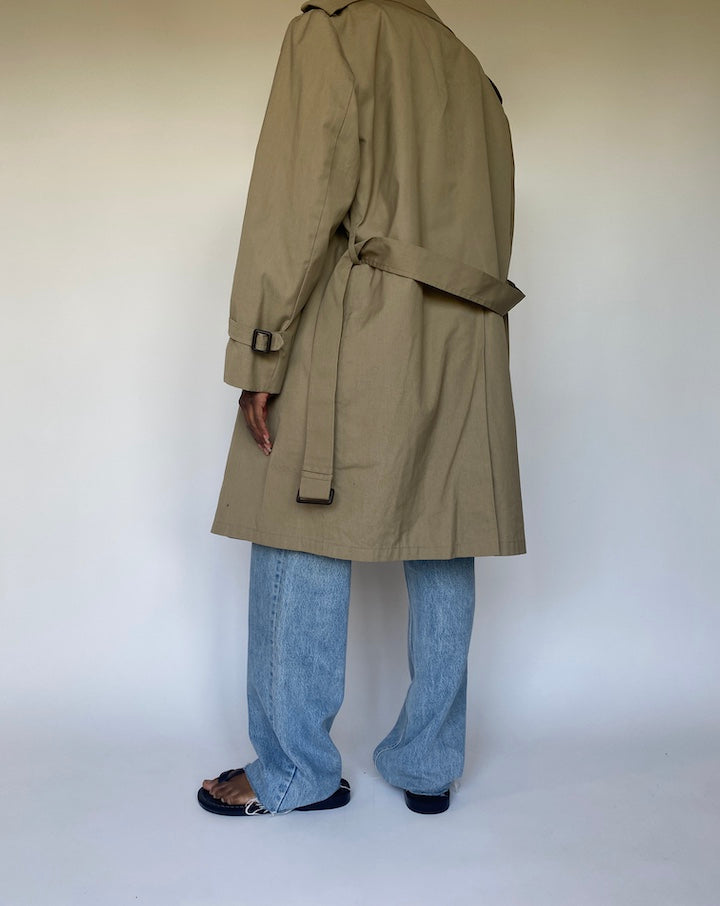 VINTAGE BEIGE TRENCH COAT 3678