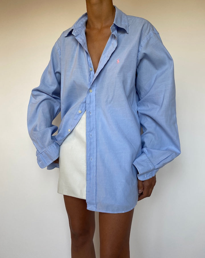 VINTAGE LIGHT BLUE RALPH LAUREN SHIRT 2697