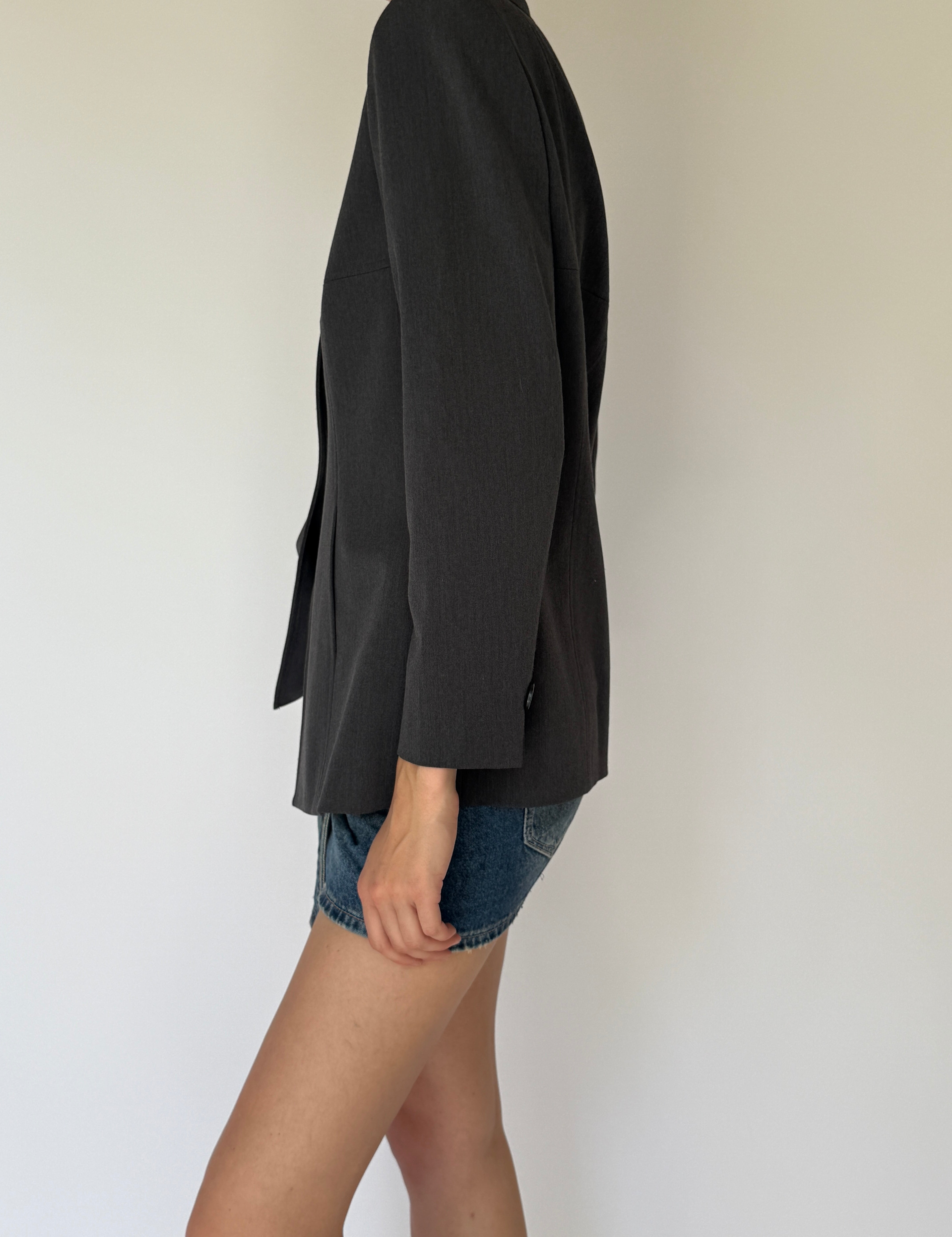 Vintage Blazer In Dark Grey 5811