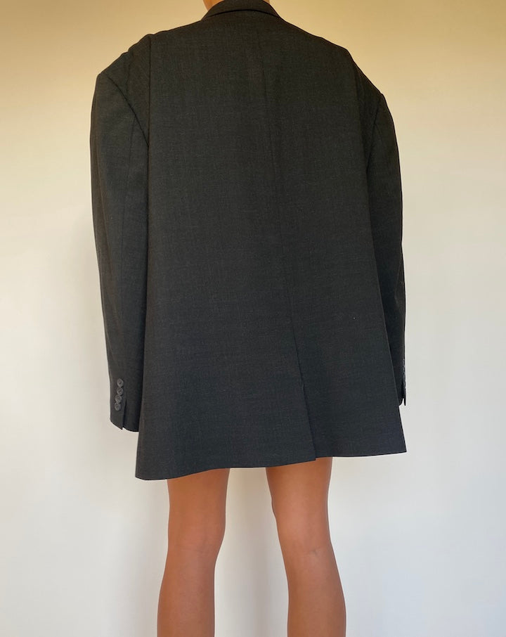 VINTAGE CHARCOAL SINGLE BREASTED BLAZER 1886