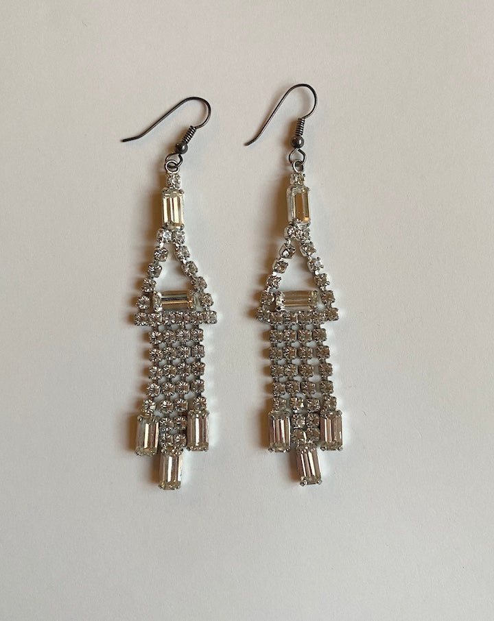 VINTAGE RHINESTONE EARRINGS