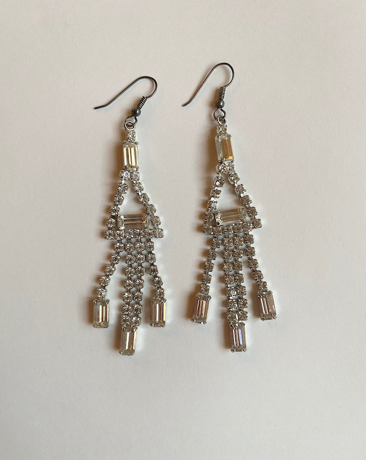 VINTAGE RHINESTONE EARRINGS