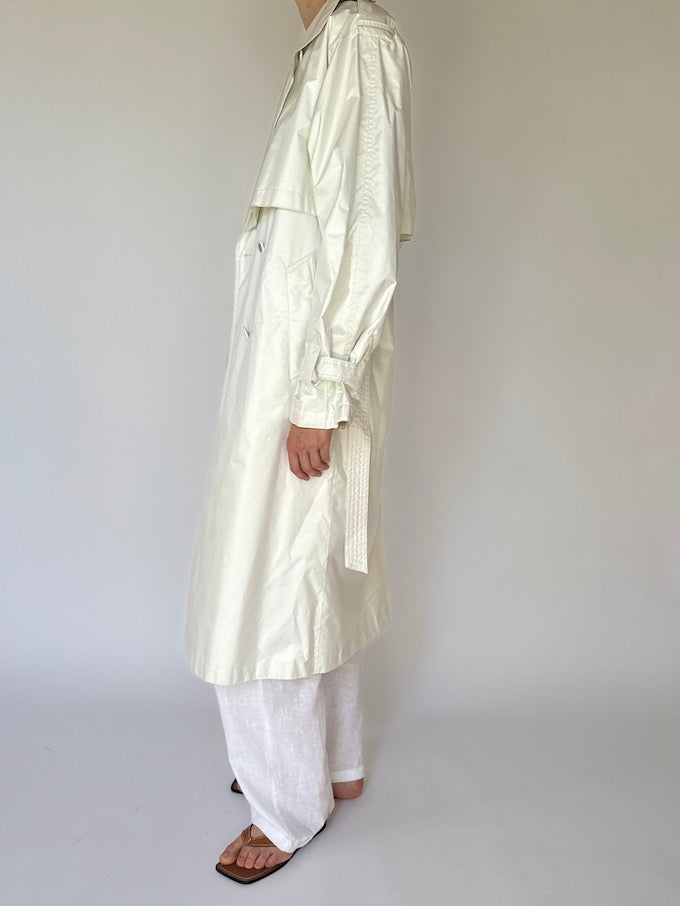 VINTAGE TRENCH COAT WHITE 6187