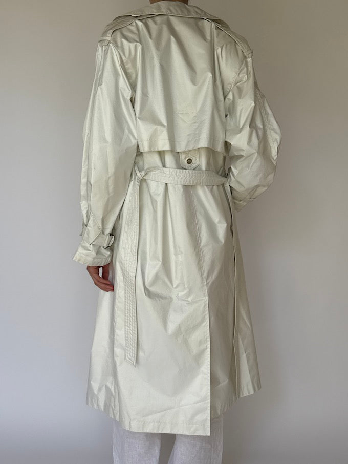VINTAGE TRENCH COAT WHITE 6187