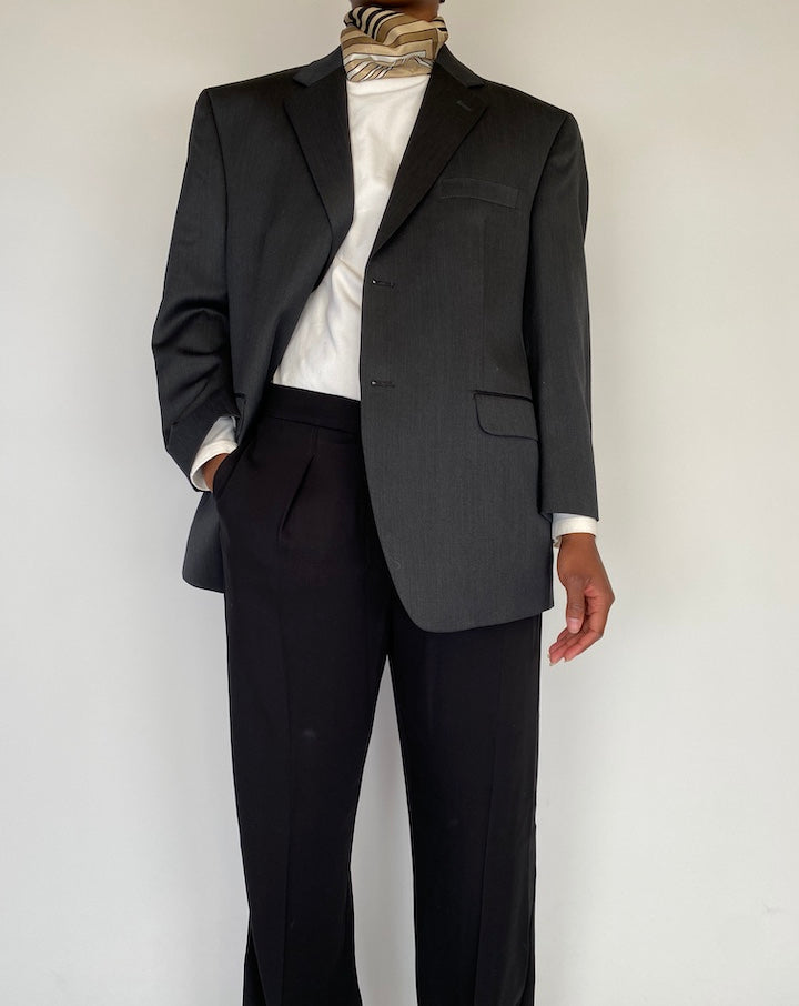 VINTAGE OVERSIZED SINGLE BREASTED BLAZER 2105