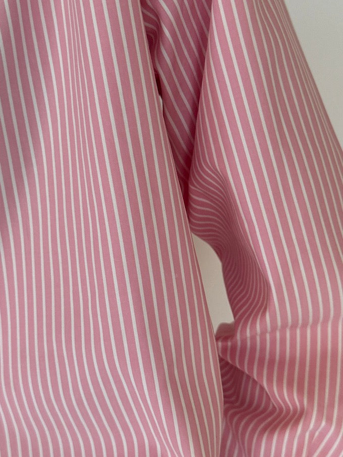 Vintage striped pink & white shirt 6189