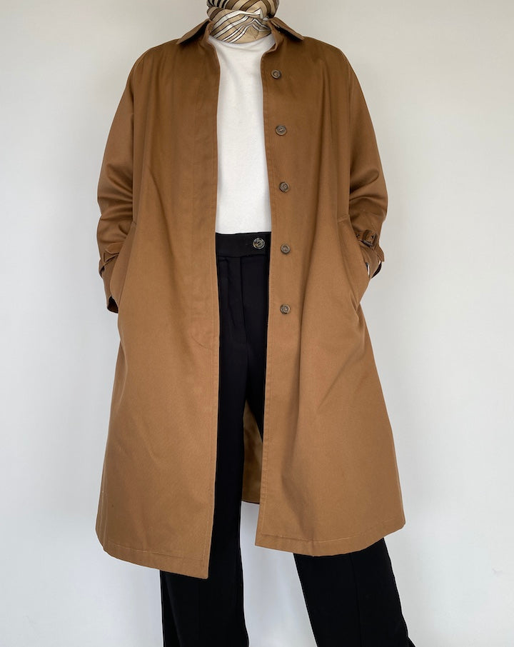 VINTAGE BROWN TRENCH COAT 2106