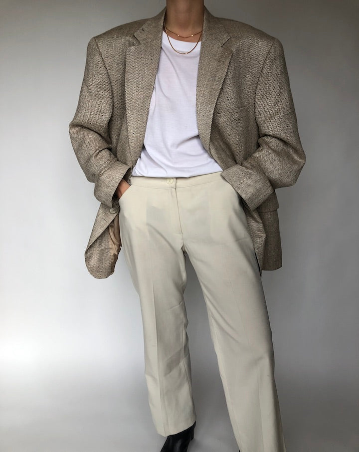 VINTAGE OAT SILK BLAZER 233
