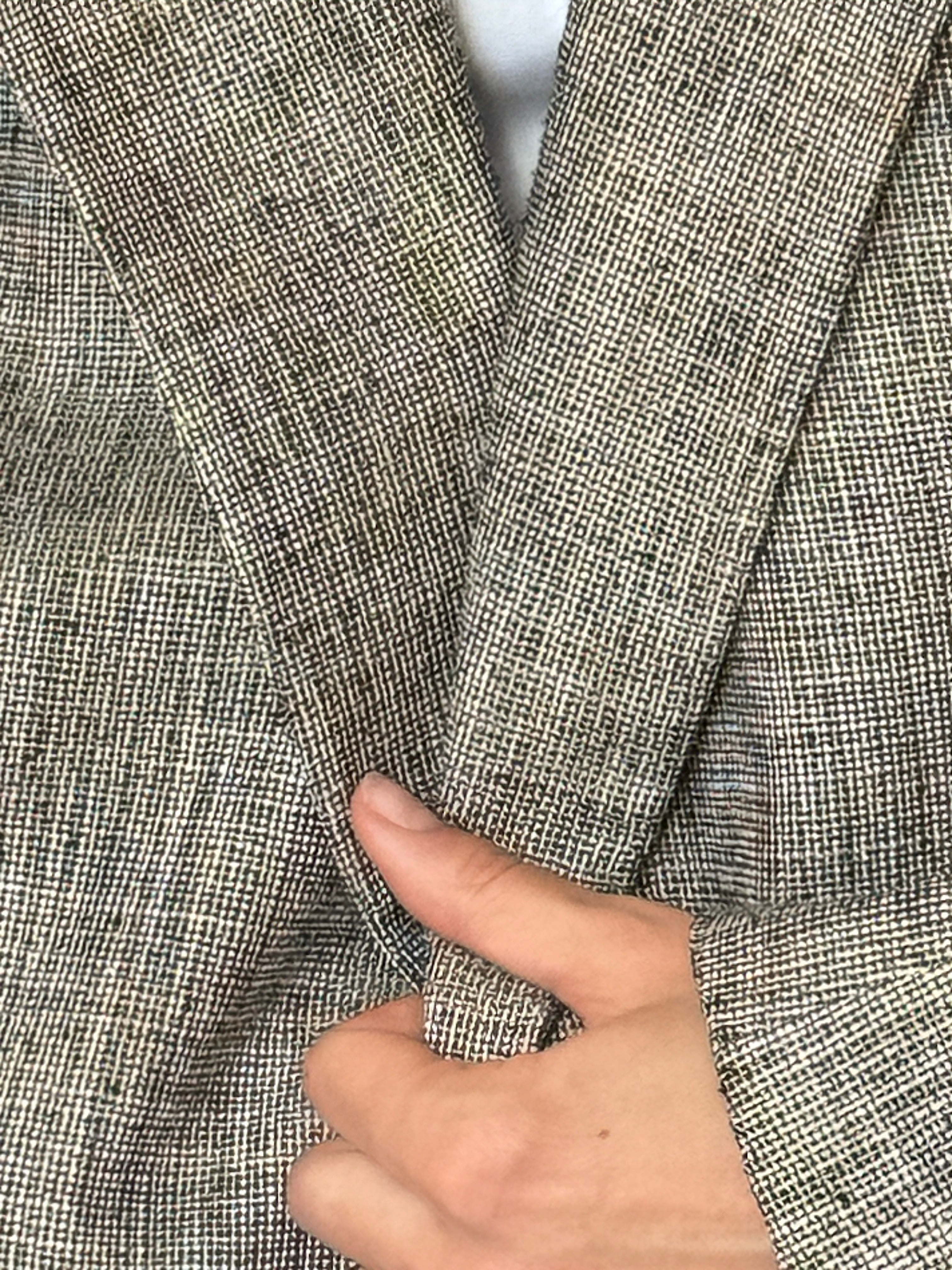 Vintage Oversized Textured Blazer Taupe 7522