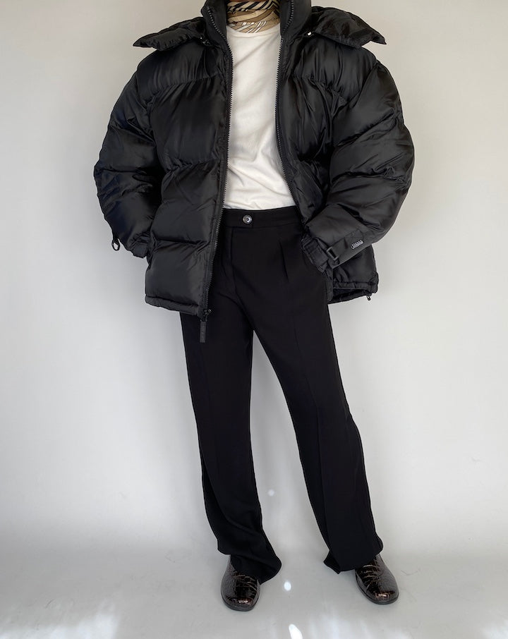 VINTAGE BLACK PUFFER JACKET 2110