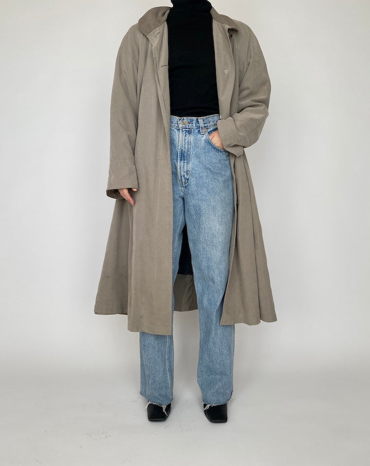 VINTAGE LONG BEIGE COAT 4163