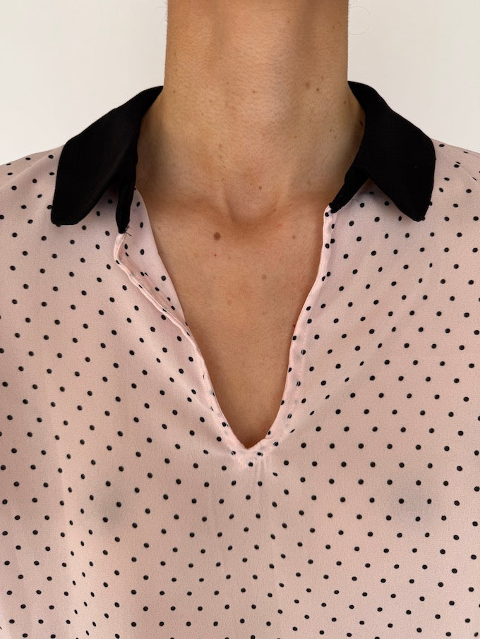 Vintage dolka dot blouse 5994