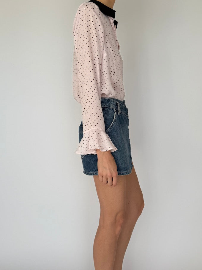 Vintage dolka dot blouse 5994