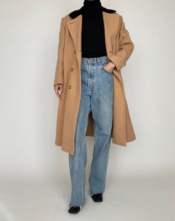 VINTAGE LONG BEIGE COAT 4171