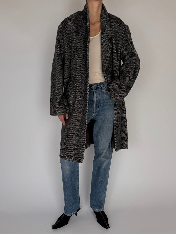 Vintage Herringbone Coat 6080