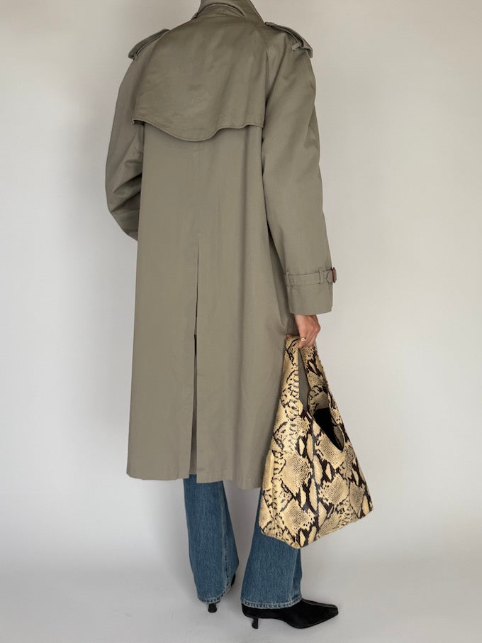 Vintage Trench Coat in Sage 6218