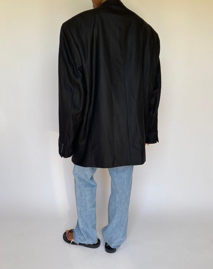 VINTAGE OVERSIZED BLACK BLAZER 3719