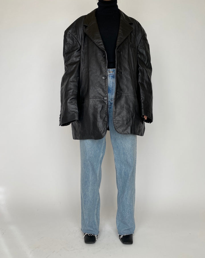 VINTAGE OVERSIZED LEATHER JACKET 4175