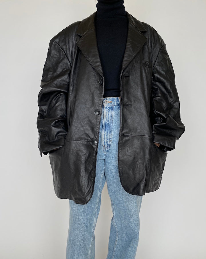 VINTAGE OVERSIZED LEATHER JACKET 4175