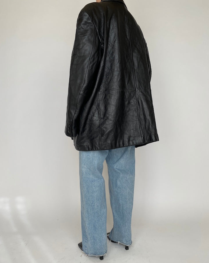 VINTAGE OVERSIZED LEATHER JACKET 4175