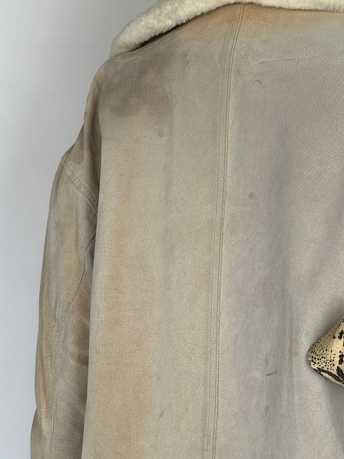 Vintage Suede Shearling Jacket 4775