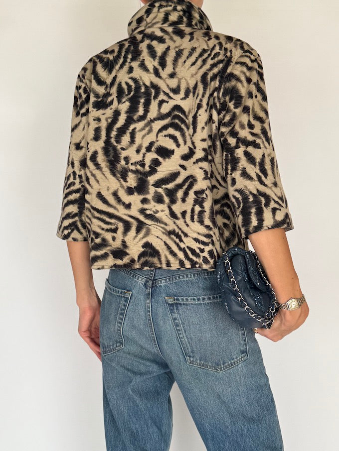 Vintage Animal Print Jacket 6435