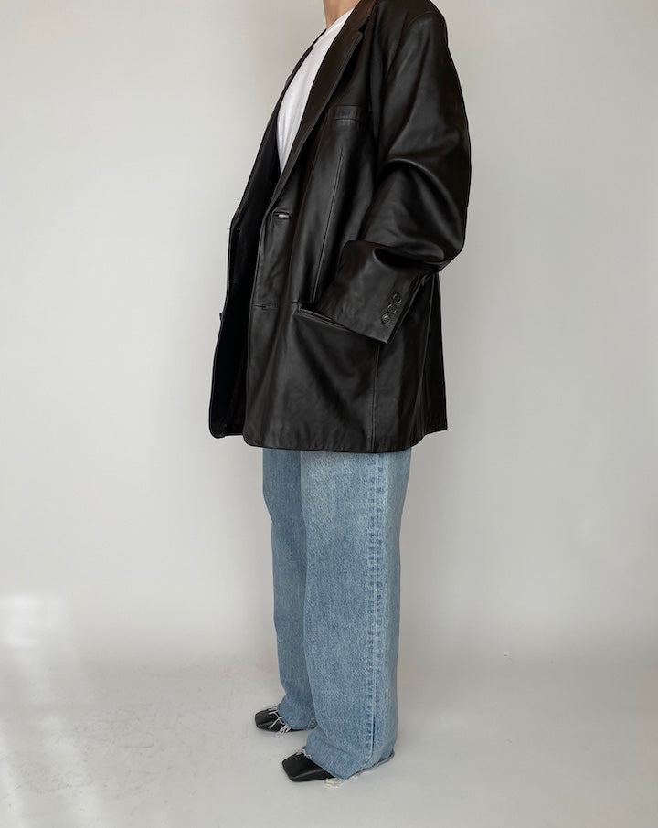 VINTAGE OVERSIZED LEATHER JACKET 4180