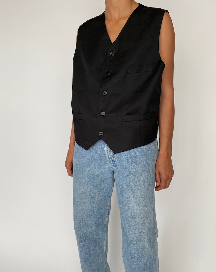 VINTAGE BLACK VEST 2704