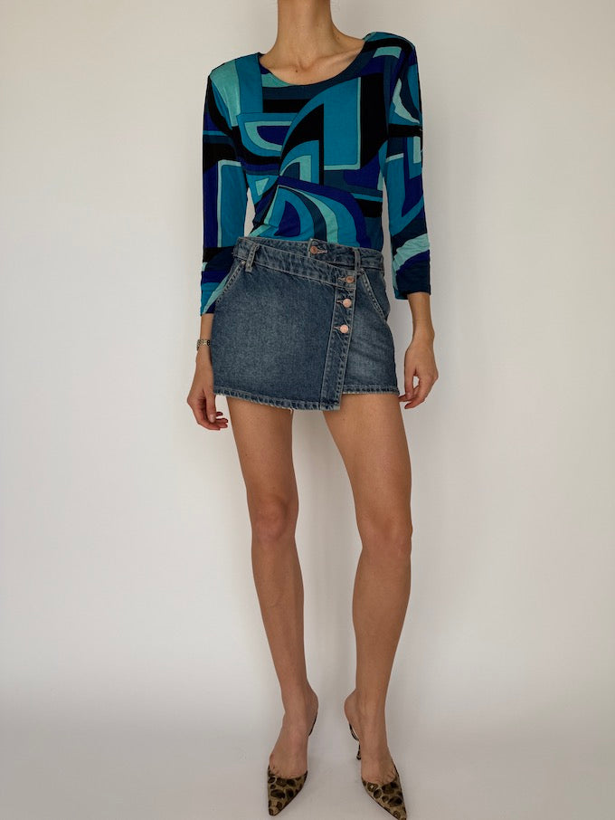 Vintage Pucci-Inspired Top 5977